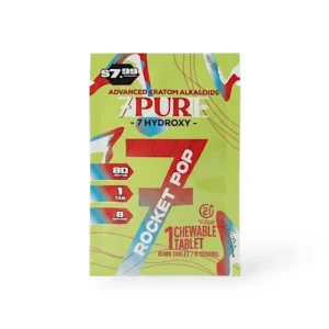 7Pure 7- Hydroxy Chewable Tablets Rocket Pop 80mg