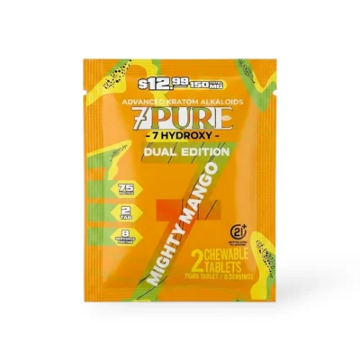 7Pure Dual Edition 7- Hydroxy Chewable Tablets Mighty Mango 75mg